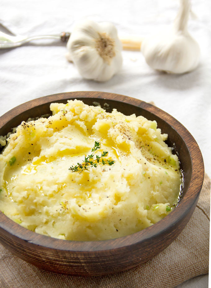 Olive Oil Mashed Potatoes
 Olive Oil and Roasted Garlic Mashed Potatoes Panning The
