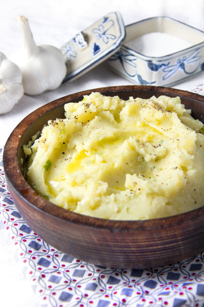 Olive Oil Mashed Potatoes
 Olive Oil and Roasted Garlic Mashed Potatoes Panning The