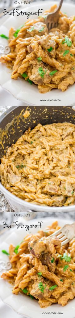 One Pot Beef Stroganoff e Pot Pasta Recipes for Busy Families landeelu