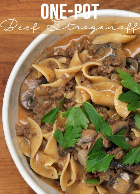 One Pot Beef Stroganoff e Pot Ground Beef Stroganoff By karari