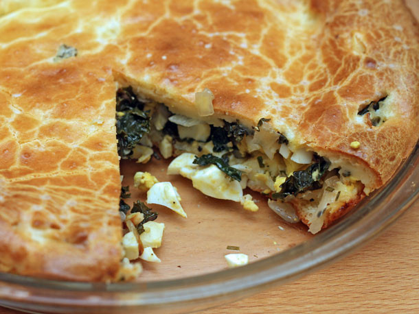 Onion Pie Recipe
 Kale and ion Pie Recipe