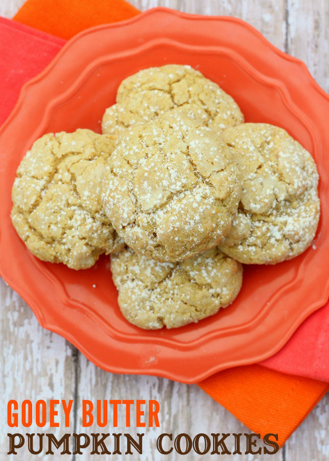 Ooey Gooey Butter Cookies
 Gooey Butter Pumpkin Cookies