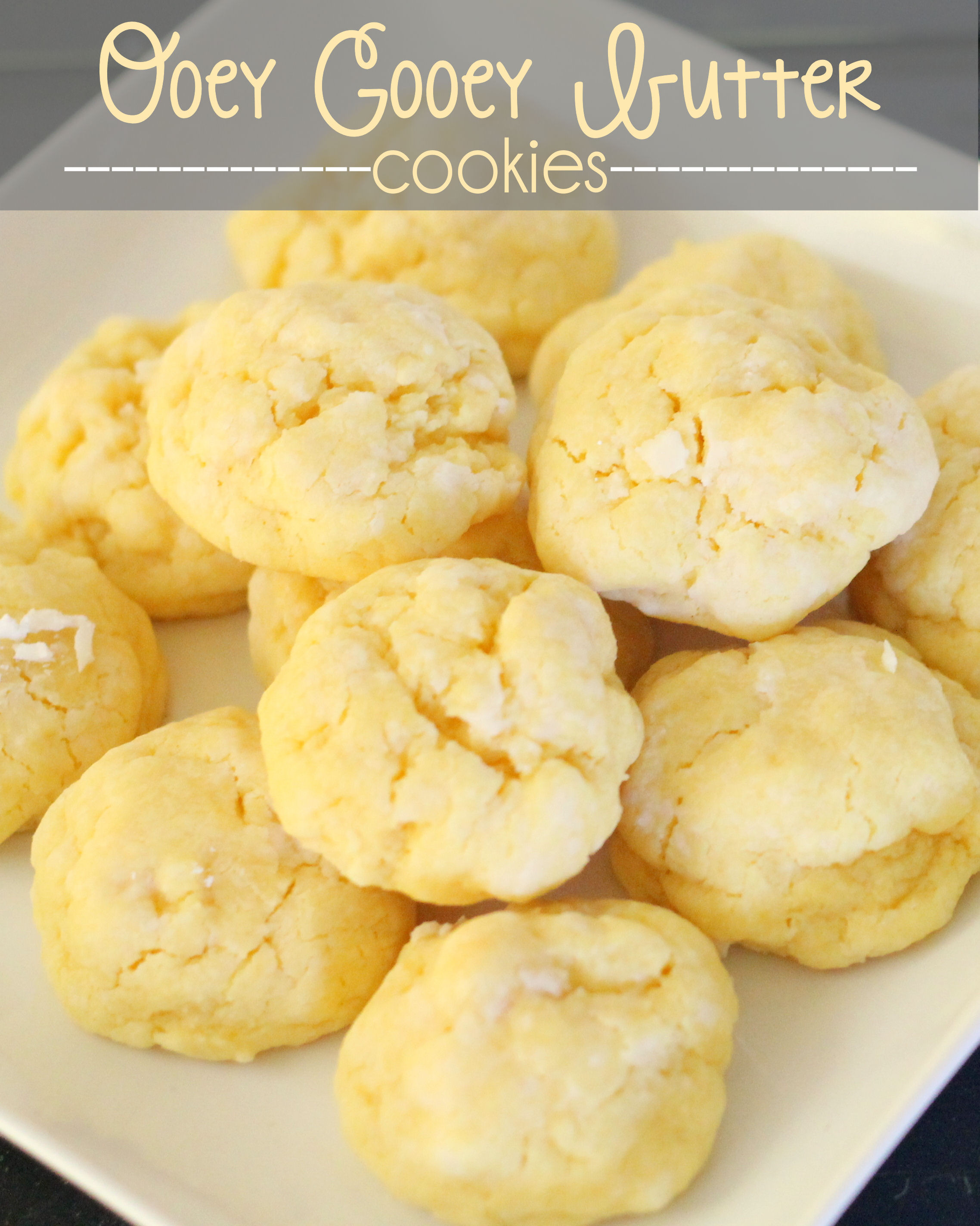 Ooey Gooey Butter Cookies
 Gooey Funfetti Sugar Cookies