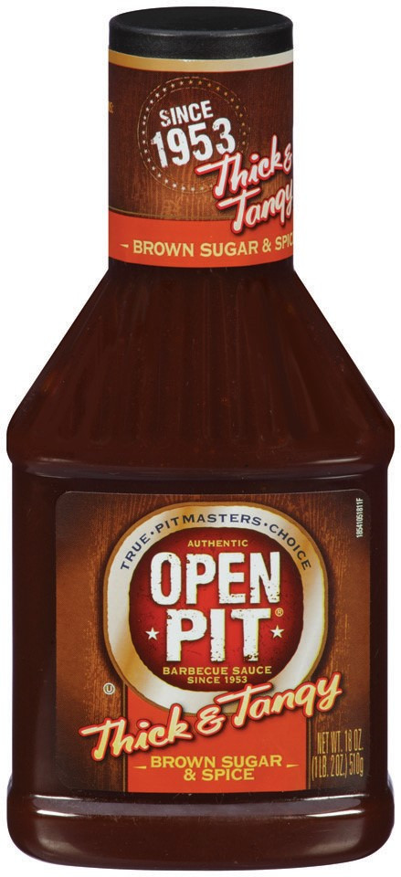 Open Pit Bbq Sauce
 Open Pit Thick & Tangy Barbecue Sauce Brown Sugar & Spice