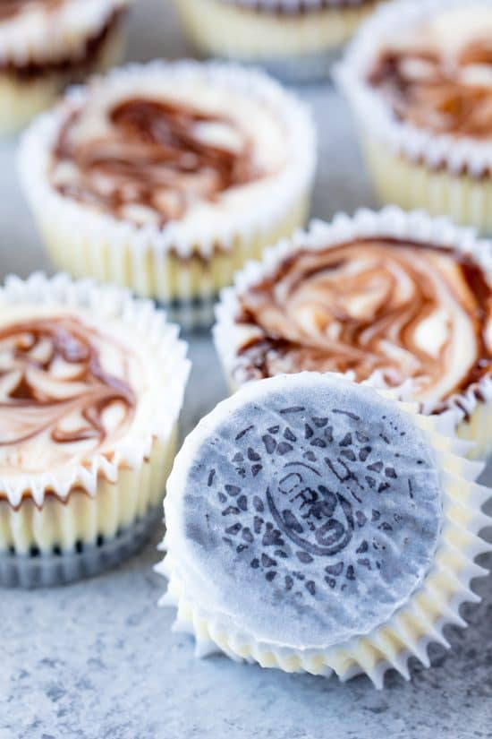 Oreo Cheesecake Cupcakes
 Fudge Swirled Oreo Bottom Cheesecake Cupcakes