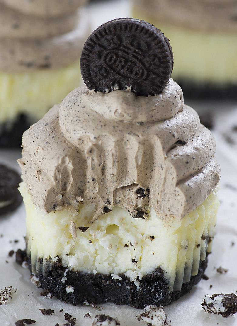 Oreo Cheesecake Cupcakes
 Chocolate Mousse Mini Oreo Cheesecakes