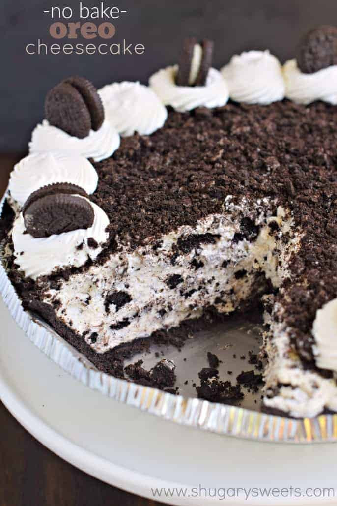 Oreo Cheesecake Recipe
 No Bake Oreo Cheesecake Shugary Sweets