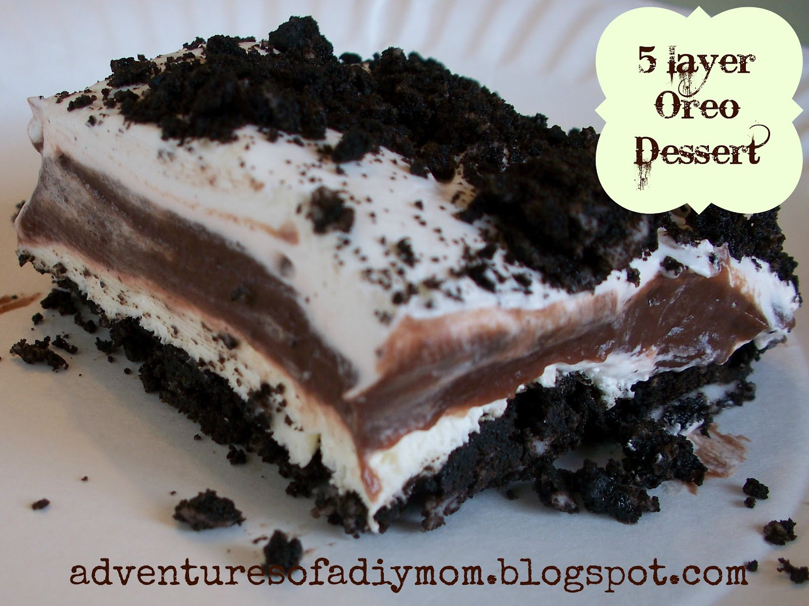 Oreo Dessert Recipes
 5 Layer Oreo Dessert Adventures of a DIY Mom