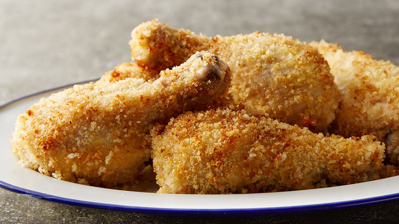 Oven Baked Breaded Chicken
 baked breaded chicken drumsticks