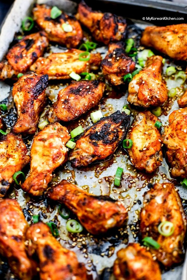 Oven Baked Chicken Wings Recipe
 Baked Korean Chicken Wings