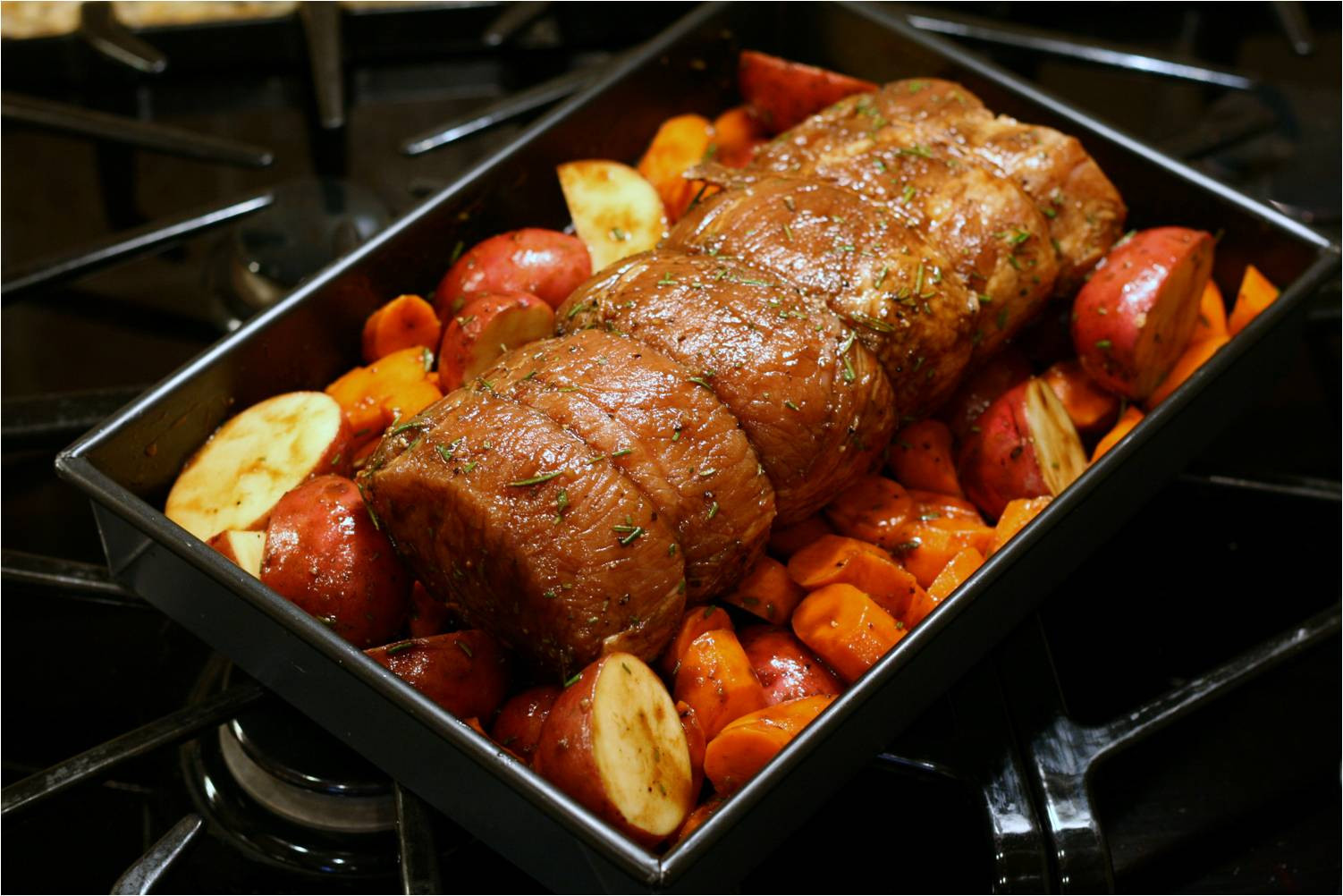 Oven Baked Pork Loin
 Olive This – Recipe Fig Balsamic and Rosemary Roasted