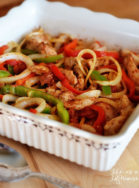 Oven Chicken Fajitas
 Oven Baked Chicken Fajitas