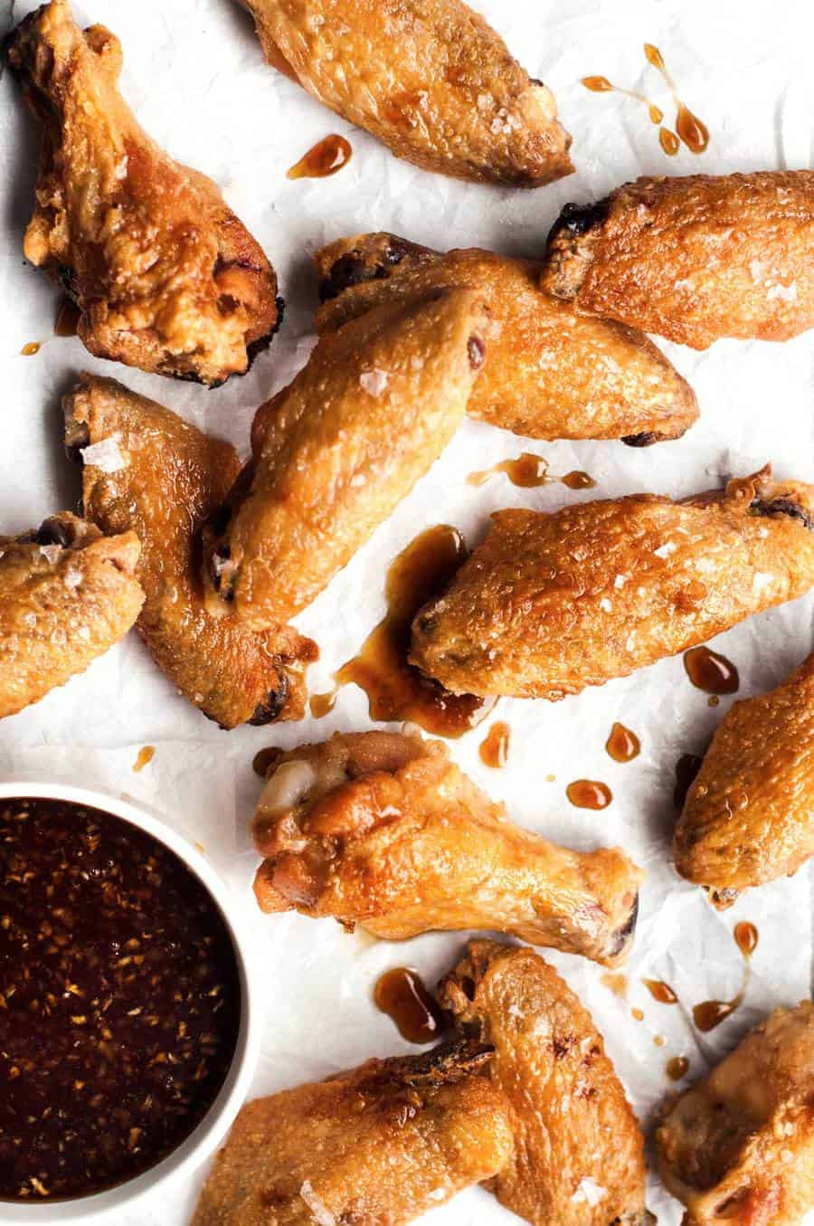 Oven Chicken Wings
 Truly Crispy Oven Baked Chicken Wings with Honey Garlic