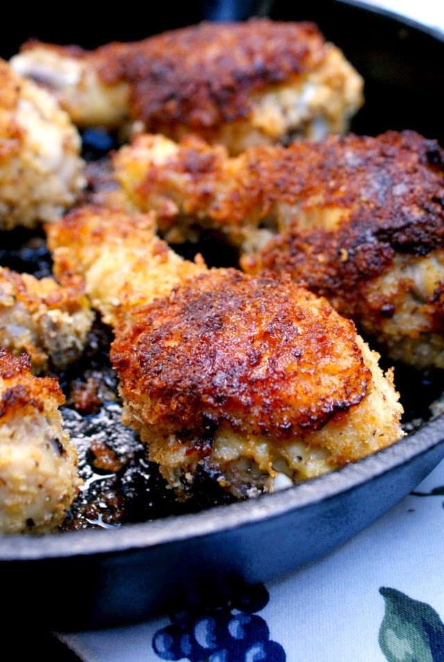 Oven Fried Chicken Drumsticks
 Oven Fried Panko Crusted Chicken Drumsticks