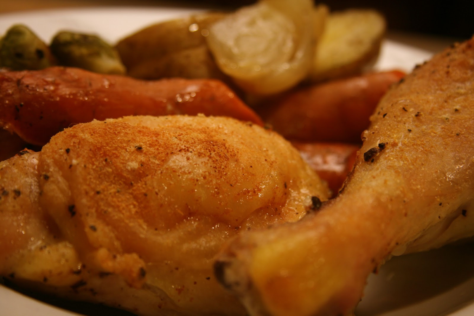 Oven Roasted Chicken Pieces
 the Non Dairy Queen Seasonal Eating Oven Roasted Dinner