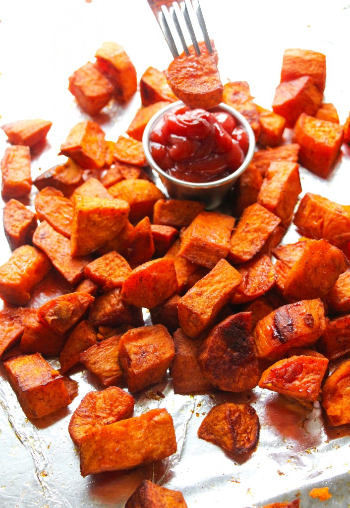 Oven Roasted Sweet Potatoes
 Perfectly Seasoned Oven Roasted Sweet Potatoes Layers of