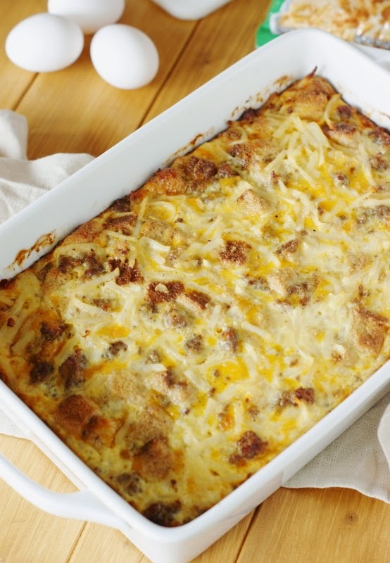 Overnight Breakfast Casserole Recipes
 overnight egg bake with hash browns and sausage