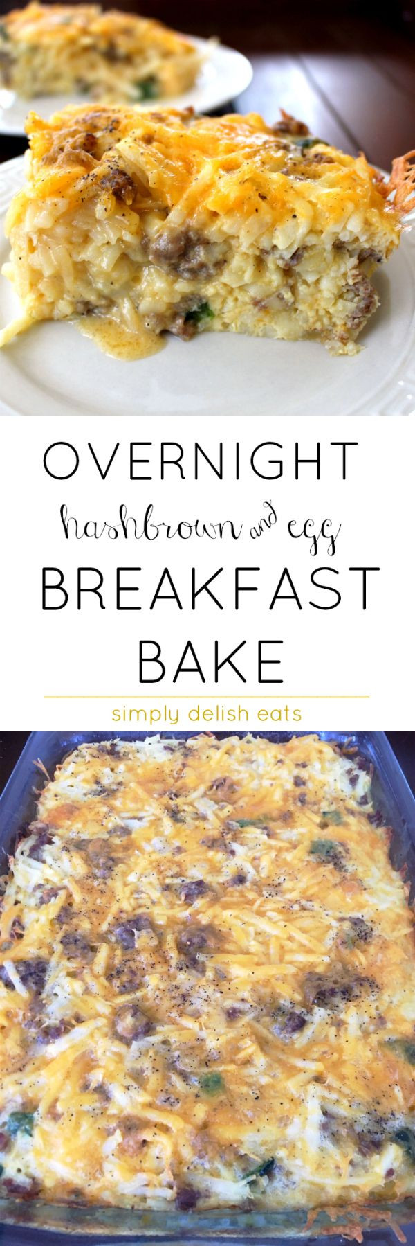 Overnight Breakfast Casserole With Hash Browns And Sausage And Eggs
 Best 25 Sausage hashbrown breakfast casserole ideas on