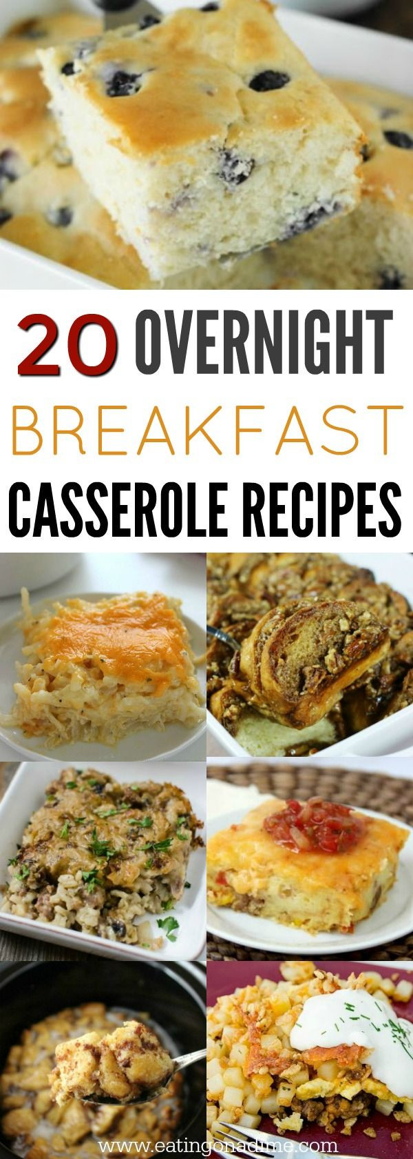 Overnight Breakfast Recipes
 The 25 best Make ahead breakfast casseroles ideas on