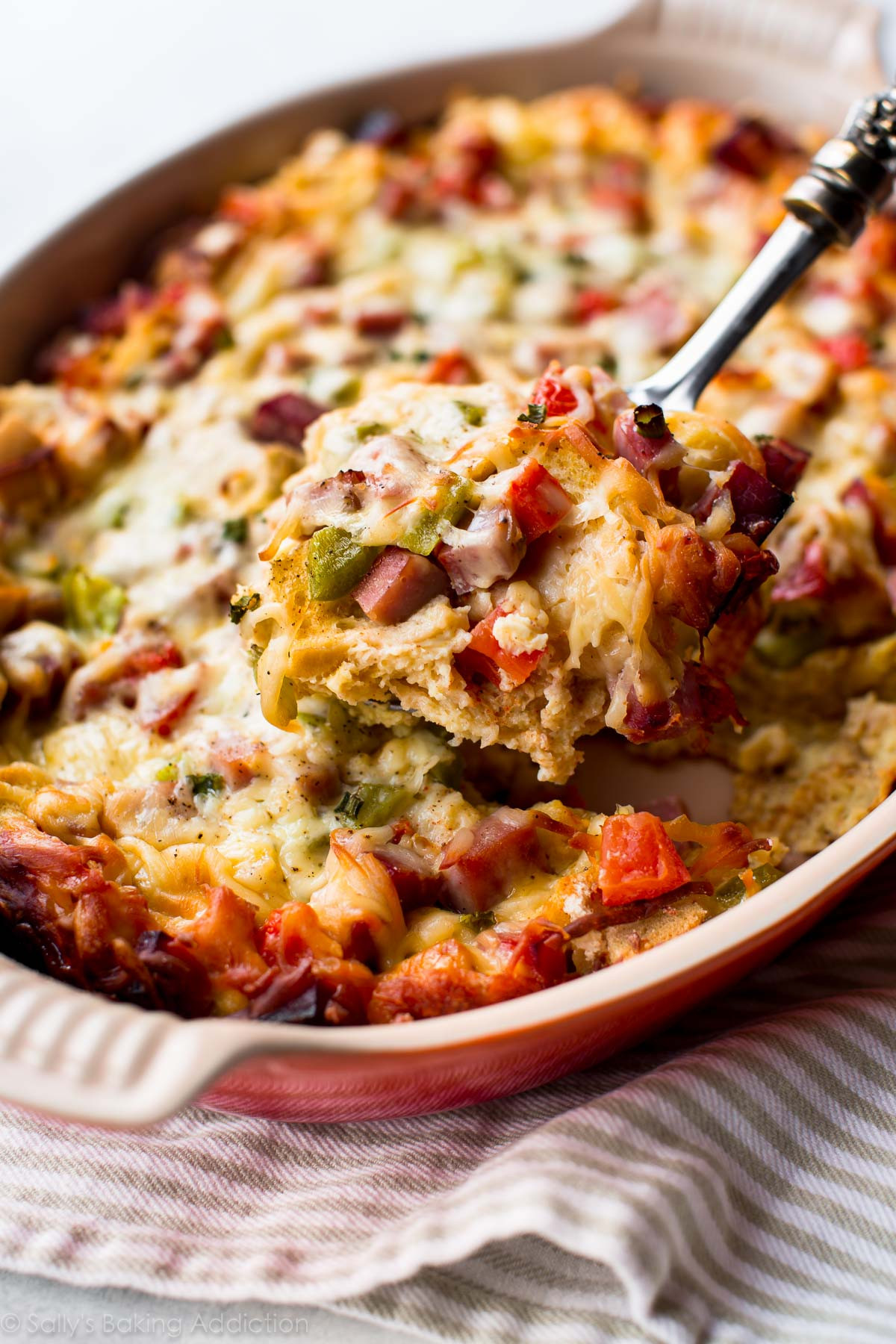 Overnight Breakfast Strata Recipe Overnight Ham & Cheese Strata Sallys Baking Addiction