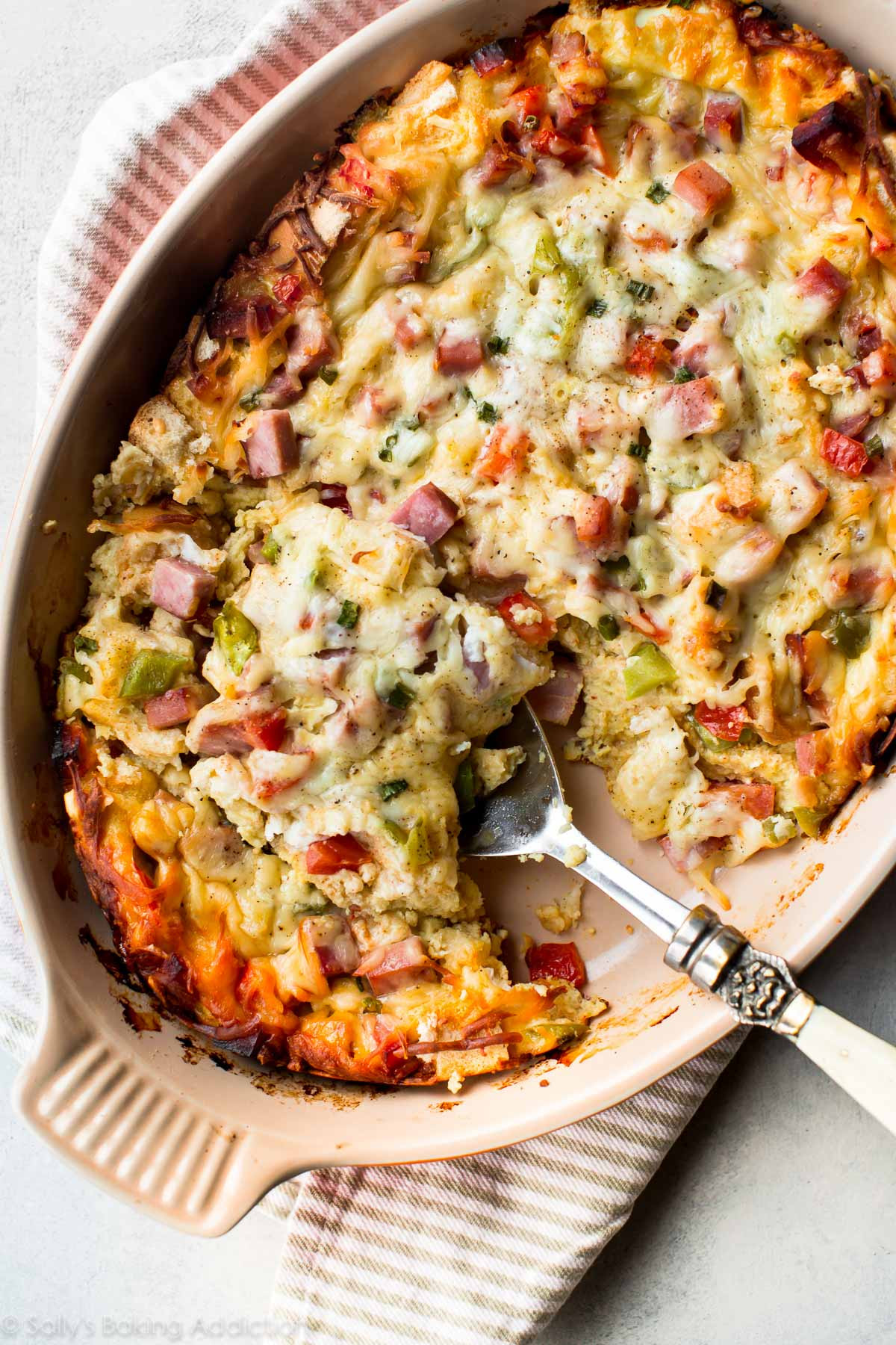 Overnight Breakfast Strata Recipe Overnight Ham & Cheese Strata Sallys Baking Addiction