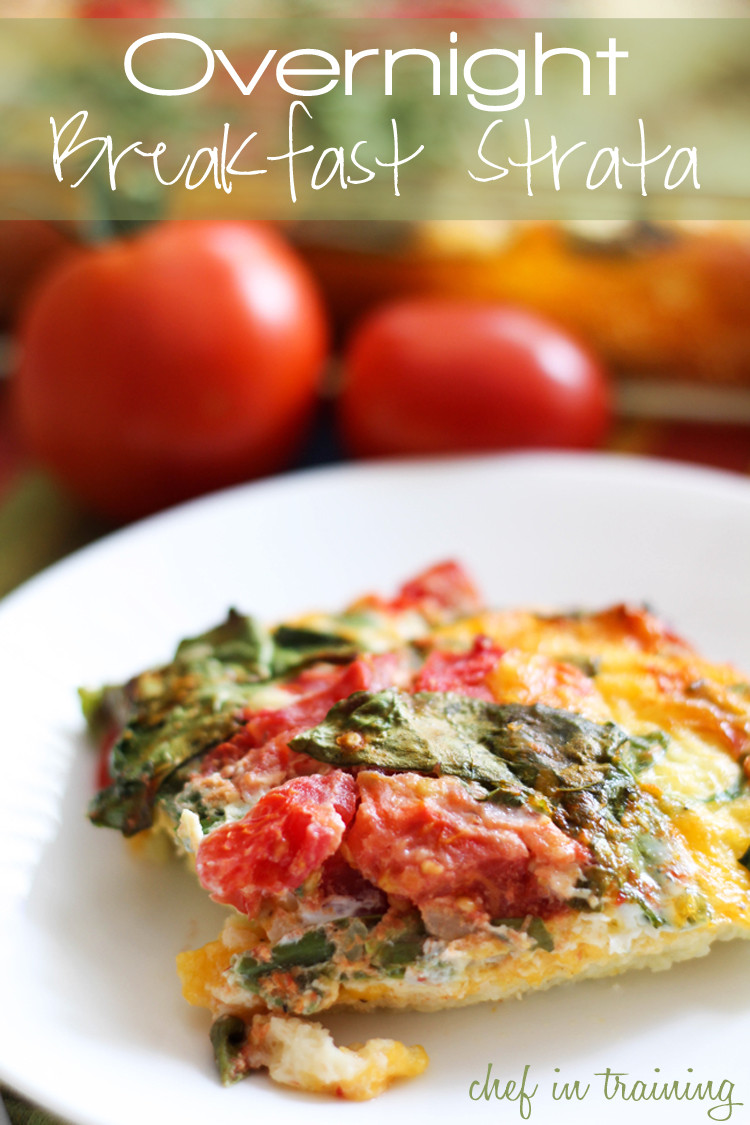 Overnight Breakfast Strata Recipe Overnight Breakfast Strata Chef in Training