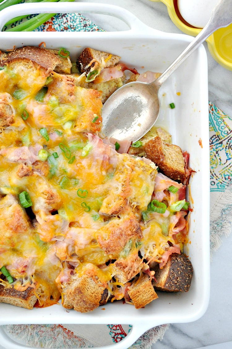 Overnight Breakfast Strata Recipe Easy Overnight Breakfast Strata