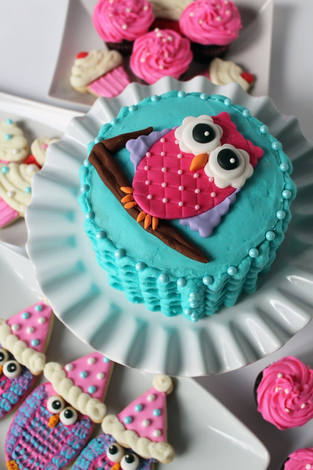 Owl Birthday Cake
 Worth Pinning Owl Smash Cake for 1st Birthday