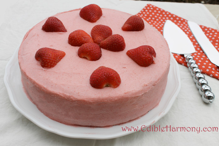 Paleo Birthday Cake
 Strawberry Paleo Birthday Cake Edible Harmony