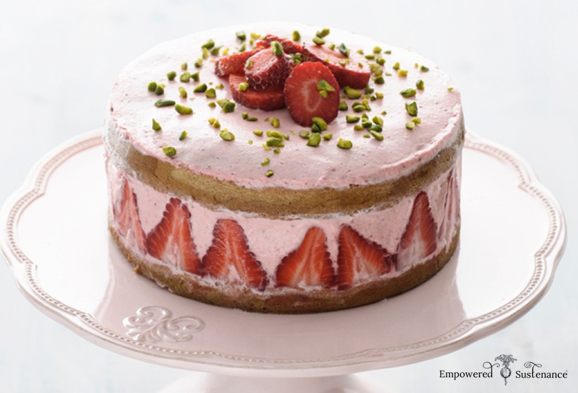 Paleo Birthday Cake
 Strawberry Coconut Flour Cake GAPS and Paleo