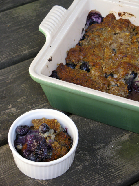 Paleo Blueberry Cobbler
 Grain Free Blueberry Cobbler