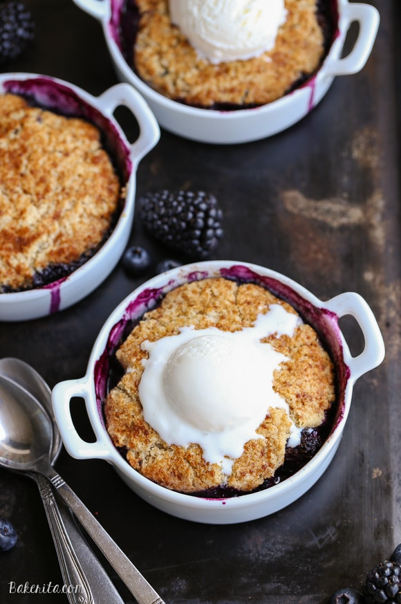 Paleo Blueberry Cobbler
 Blackberry Blueberry Cobbler Gluten Free Paleo Vegan