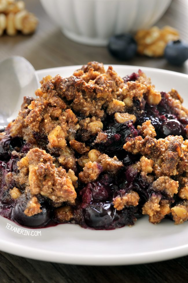 Paleo Blueberry Cobbler
 paleo berry crisp