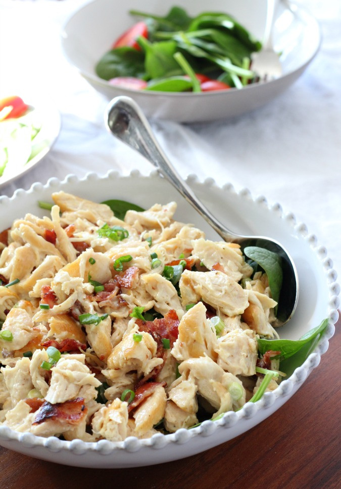 Paleo Chicken Salad
 Paleo Chicken Salad with Bacon & Green ion