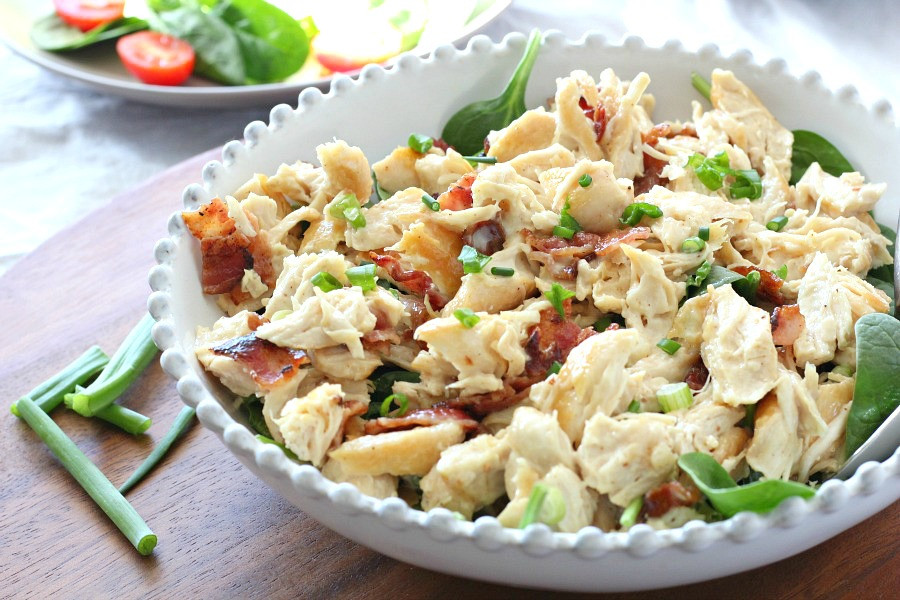 Paleo Chicken Salad
 Paleo Chicken Salad with Bacon & Green ion