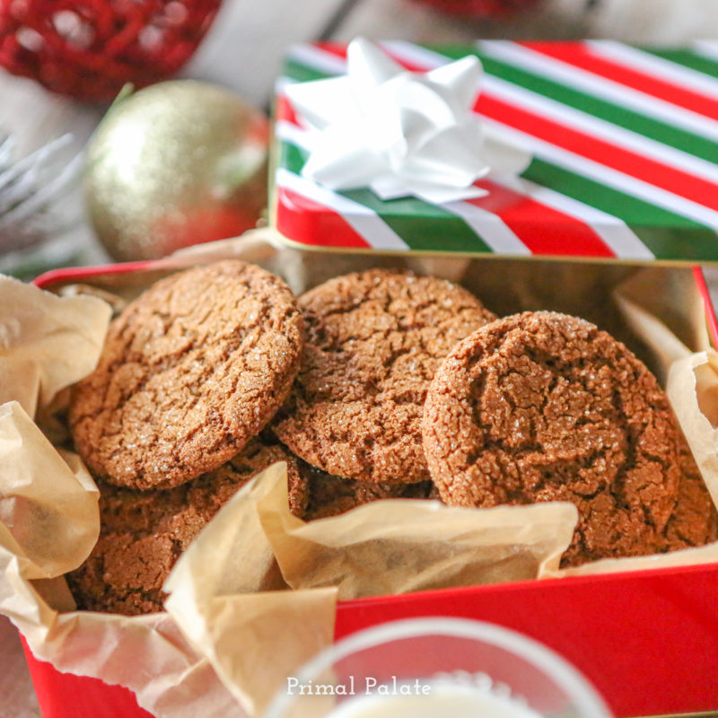 Paleo Christmas Cookies
 Gingersnap Cookies Primal Palate