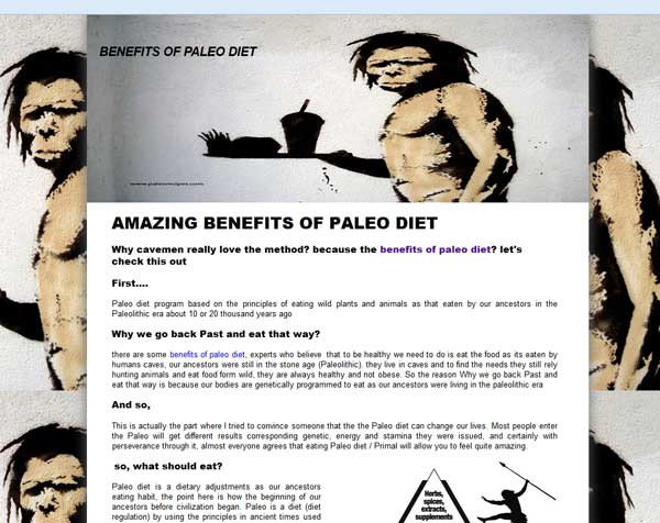 Paleo Diet Benefits
 Benefits of paleo t