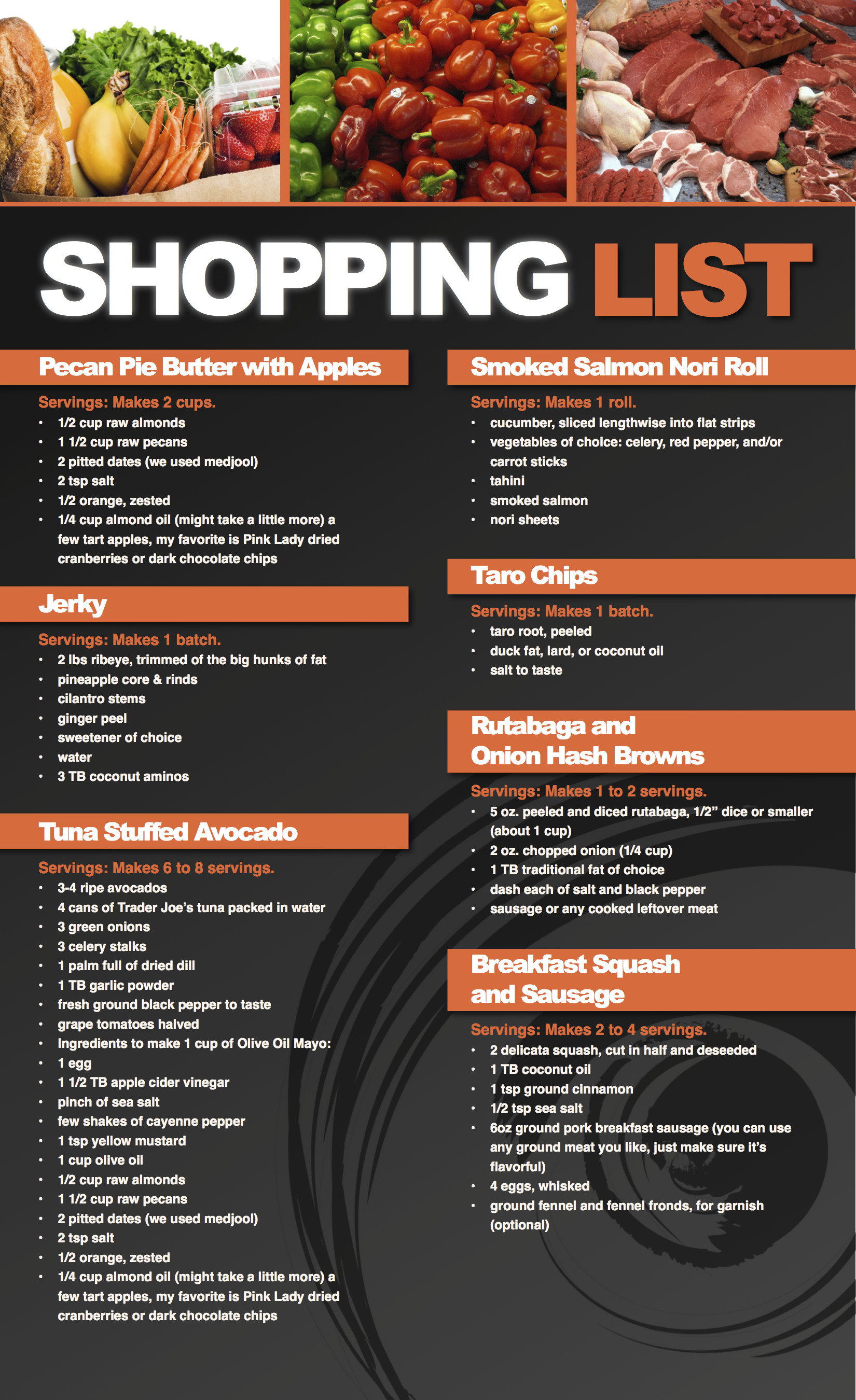 Paleo Diet Shopping List
 Paleo Diet Shopping List