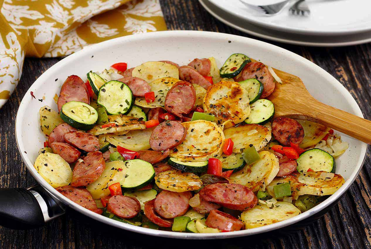 Paleo Dinner Ideas
 Italian Sausage & Potato Quick Skillet Recipe