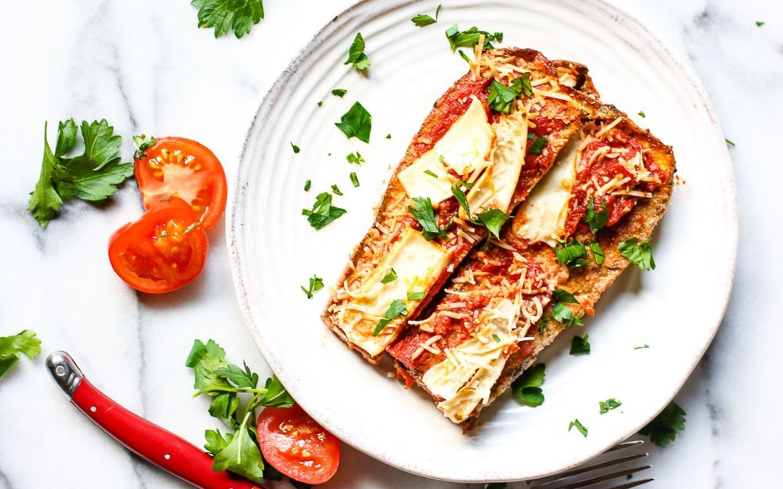 Paleo Eggplant Parmesan
 Paleo Eggplant Parmesan [Vegan Gluten Free] e Green