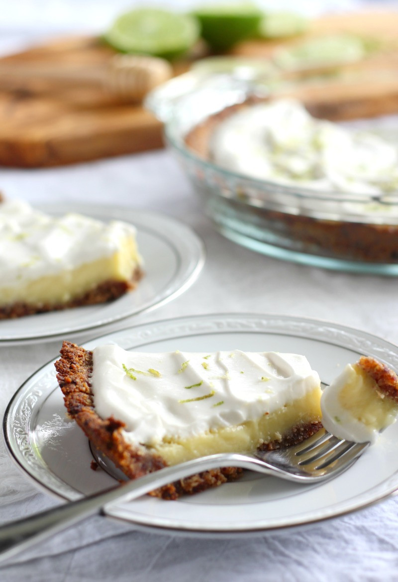 Paleo Key Lime Pie
 Paleo Key Lime Pie with Coconut Pecan Crust