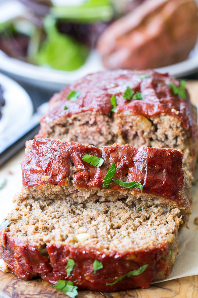 Paleo Meatloaf Recipe
 Whole30 Paleo Meatloaf with Whole30 Ketchup 