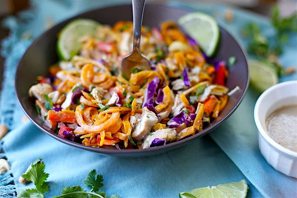 Paleo Pad Thai
 Paleo Chicken Pad Thai Wholesomelicious