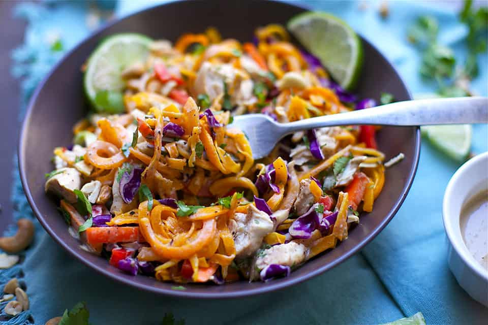 Paleo Pad Thai
 Paleo Chicken Pad Thai Wholesomelicious