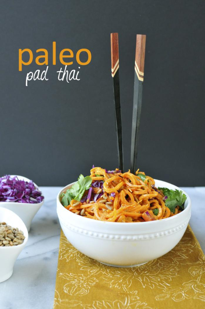 Paleo Pad Thai
 Paleo Pad Thai with Carrot and Sweet Potato Noodles
