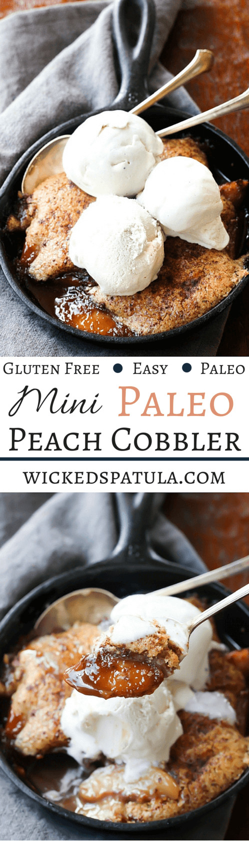 Paleo Peach Cobbler
 Mini Paleo Peach Cobbler Wicked Spatula