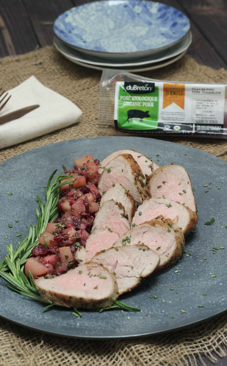 Paleo Pork Tenderloin
 Paleo Rosemary Pork Tenderloin with Pear Cranberry