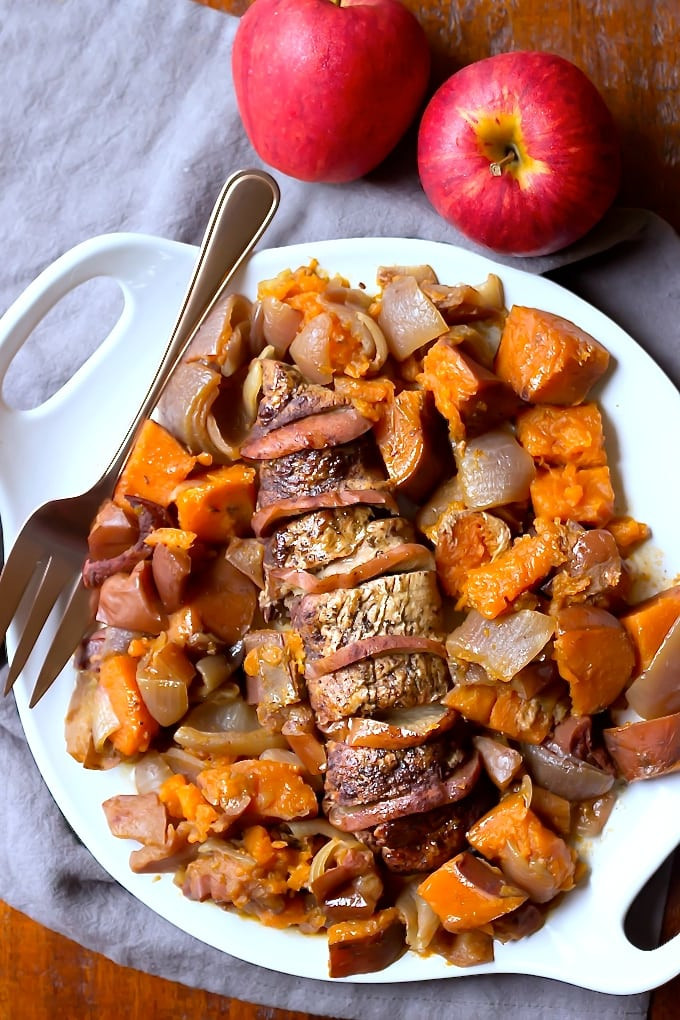 Paleo Pork Tenderloin
 Slow Cooker Apple Cinnamon Pork Loin