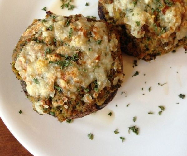 Paleo Stuffed Mushrooms
 Spicy savory game changing sausage and kale stuffed