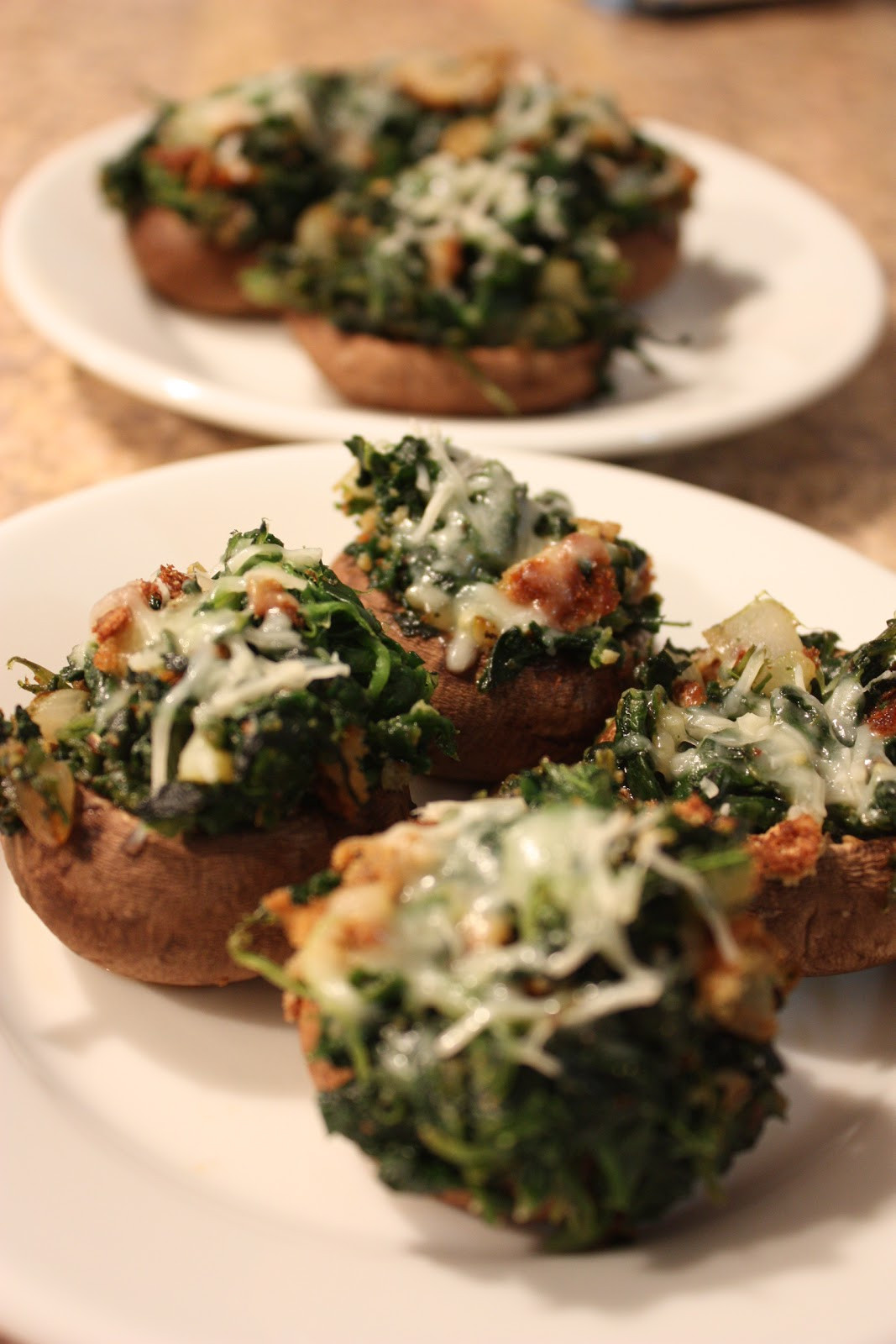 Paleo Stuffed Mushrooms
 Paleo Licking Good Appetizer spinach stuffed mushrooms